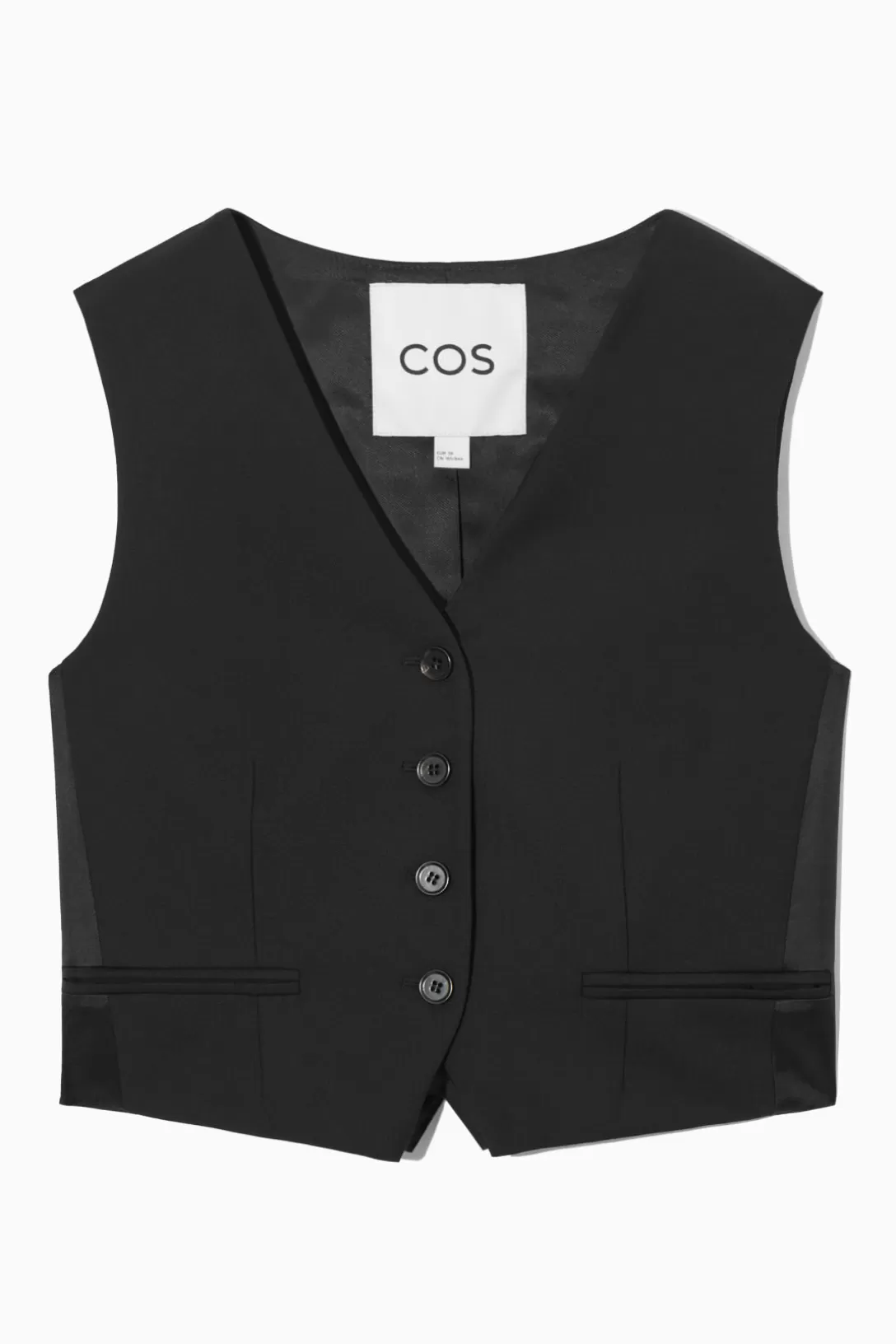 BELTED WOOL VEST<COS Cheap