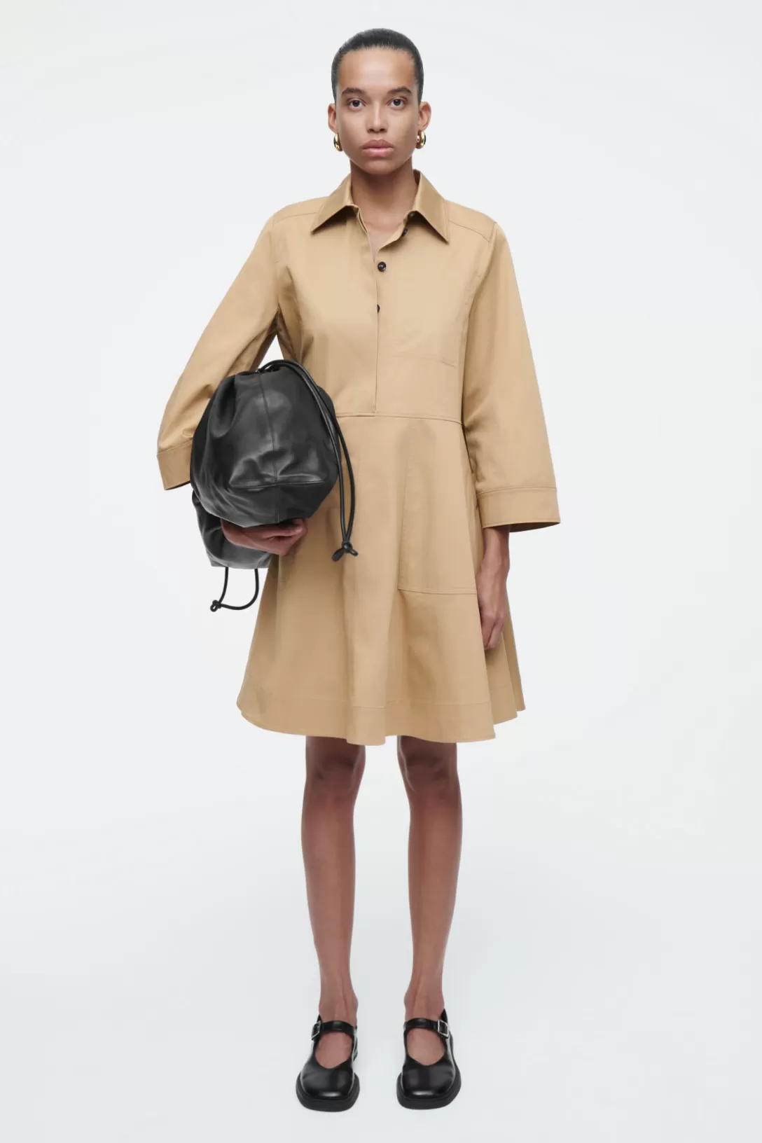 COTTON UTILITY SHIRT DRESS<COS Online