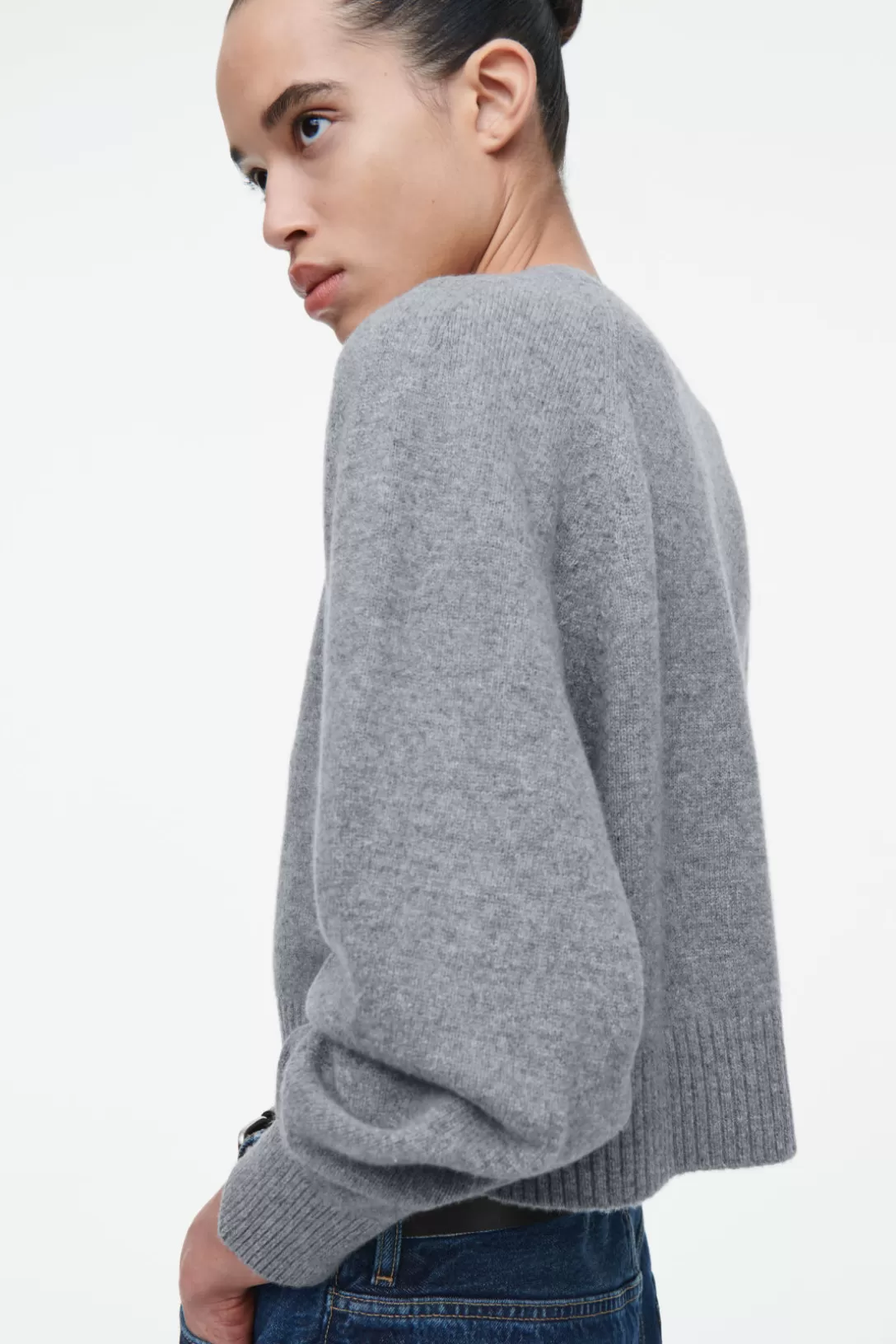 CROPPED WOOL CARDIGAN<COS Hot