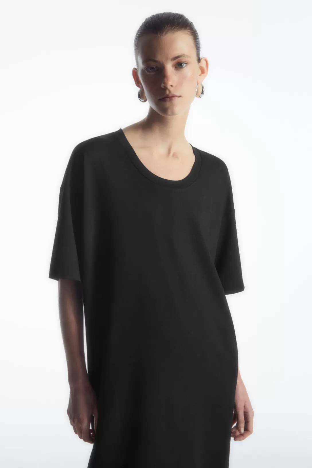 DRAPED MINI T-SHIRT DRESS<COS Cheap