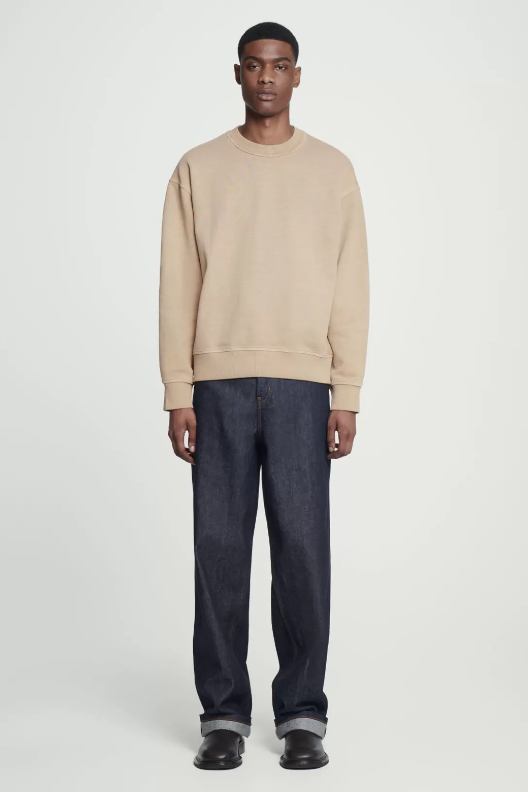 FADED MOCK-NECK SWEATSHIRT<COS Fashion