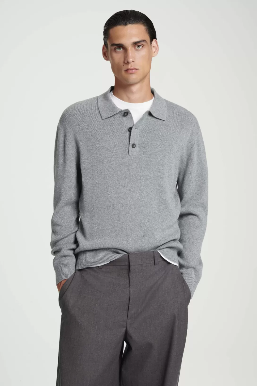 PURE CASHMERE POLO SHIRT<COS Cheap