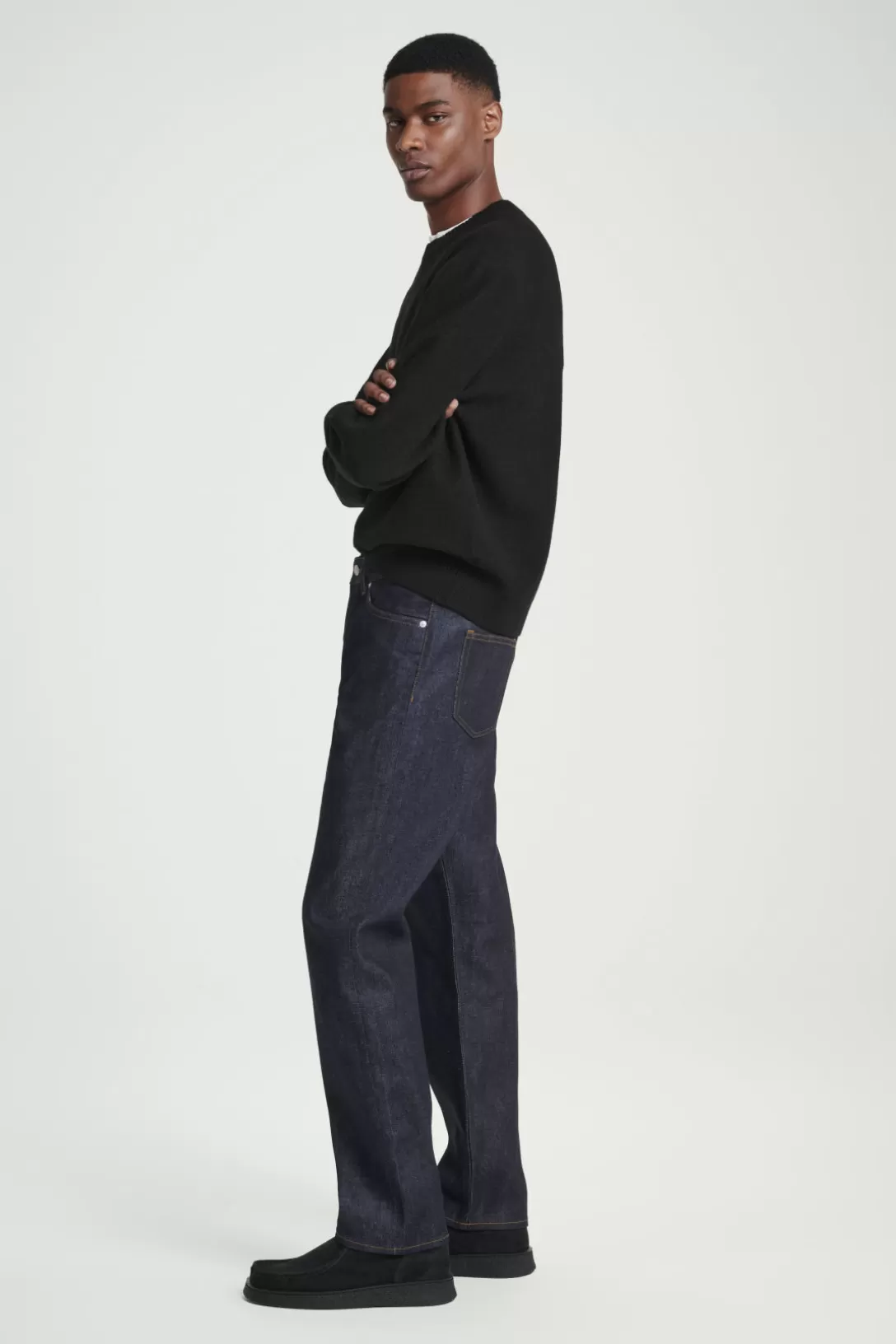 SIGNATURE RAW SELVEDGE STRAIGHT-LEG JEANS<COS Sale