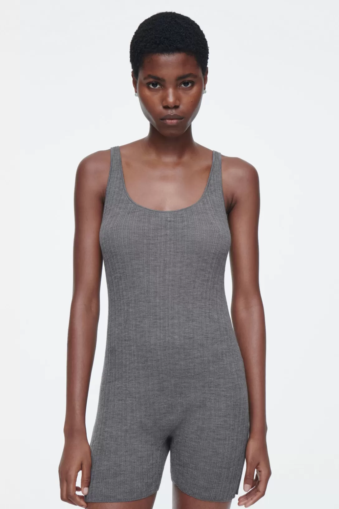 THE RIBBED MERINO WOOL BODY<COS Hot